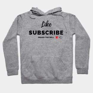 Like, Subscribe, Smash the Bell Mug, Mask, Tote Hoodie